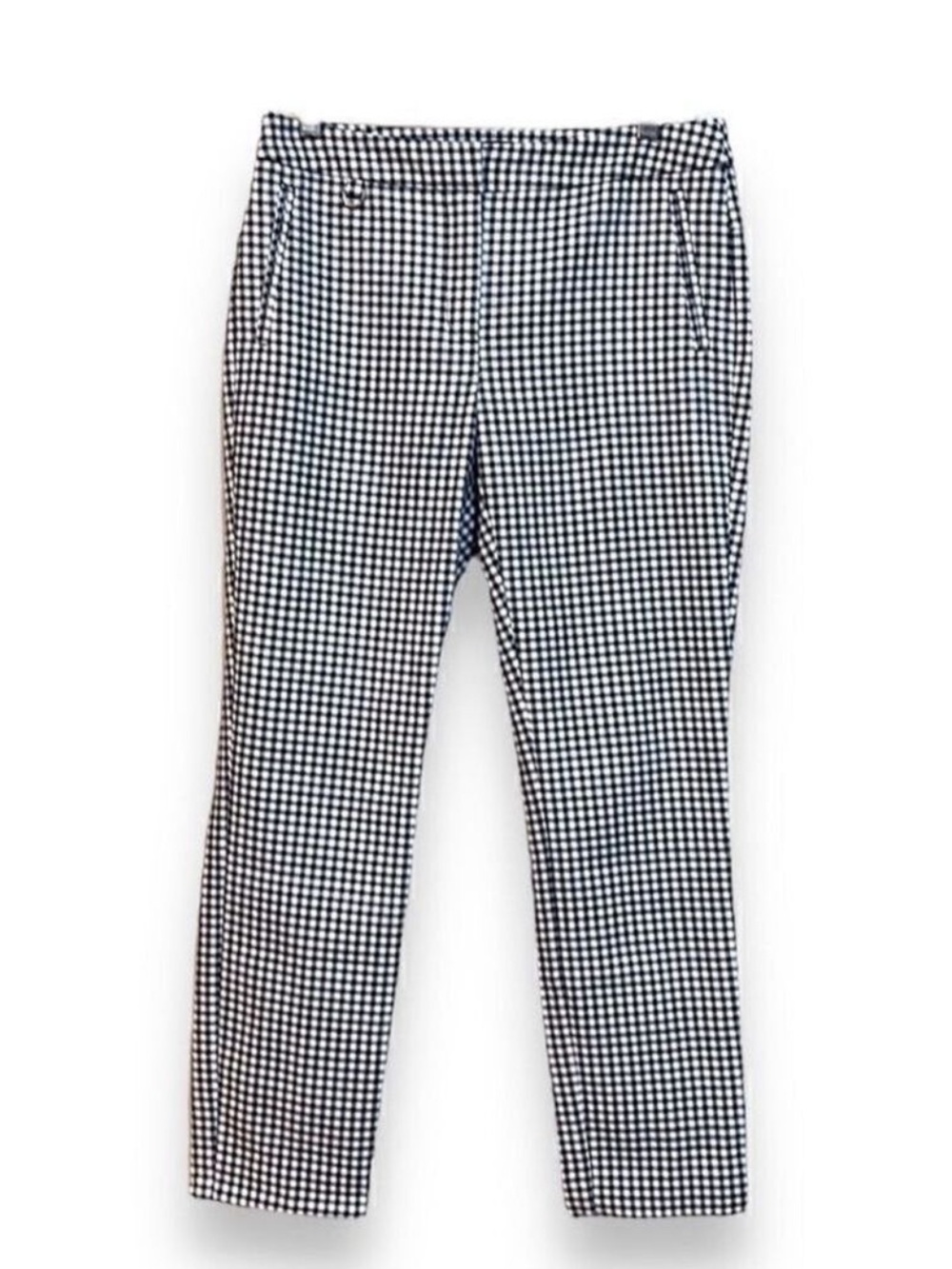 Cropped Pants Women's Size 4 Black & White Checkered